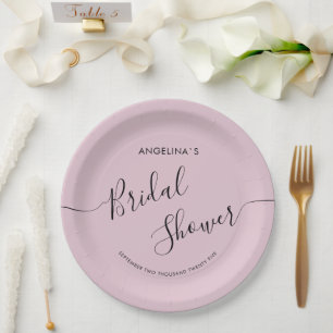 Platos de Papel Elegantes para Despedida de Solter