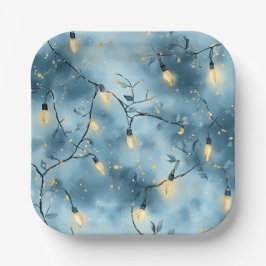 Platos de papel elegantes para Navidad