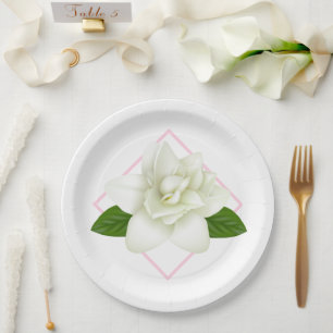 Platos de papel-Gardenia