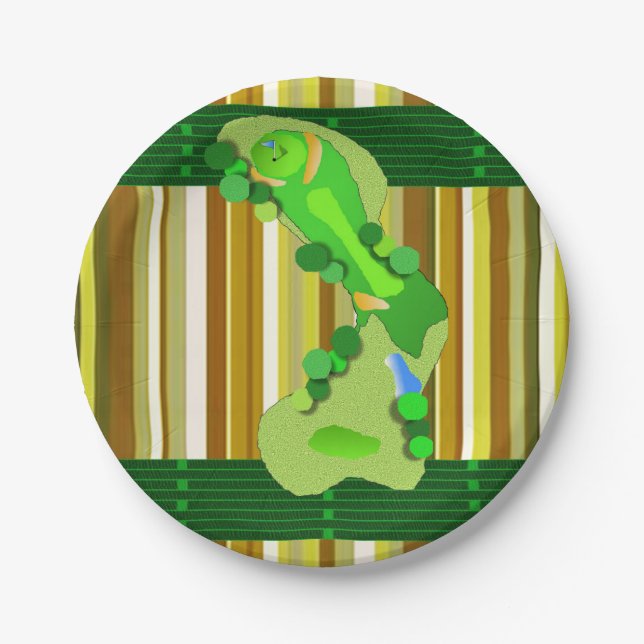 Platos de papel Golf (Anverso)