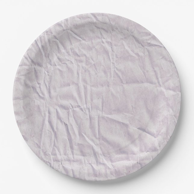 Platos de papel lila encantadores con diseño arrug (Anverso)