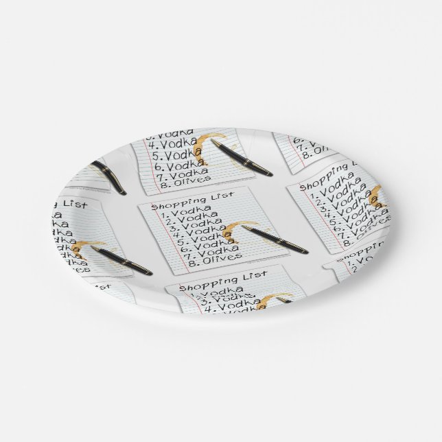 PLATOS DE PAPEL - LISTA DE COMPRAS DE VODKA (Angular)