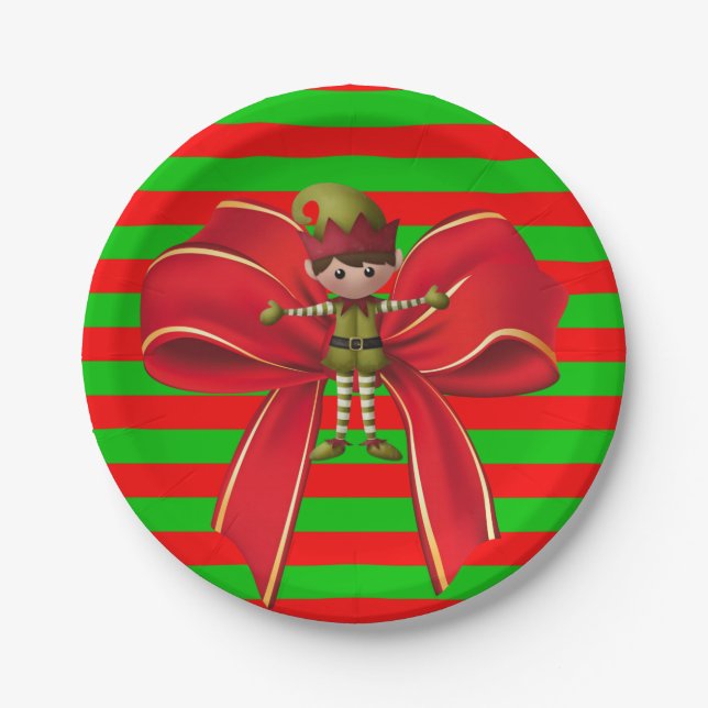 Platos de papel Navidad (Anverso)