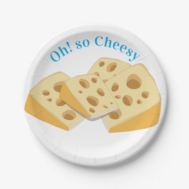 Platos de papel, ¡Oh! Tan quesoso queso  (Anverso)