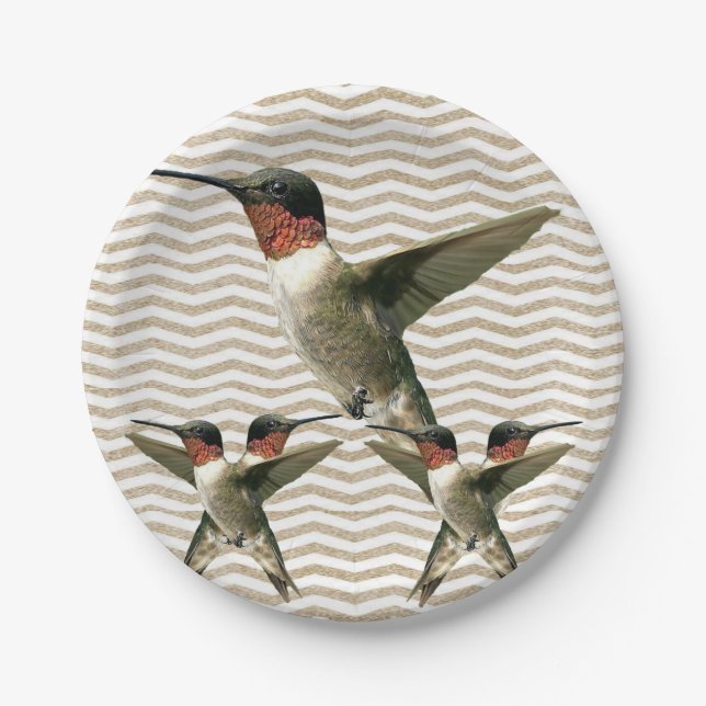 Platos de papel Pájaro (Anverso)