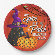 Platos de papel para almuerzo de Halloween Party i