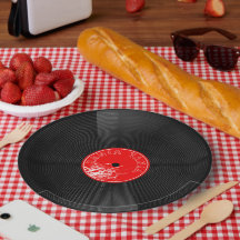 Platos de papel para amante de la música de vinilo