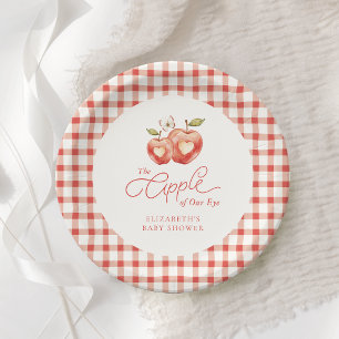 Platos de papel para baby shower de Manzana Dulce