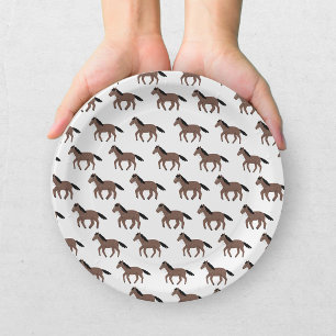 Platos de papel para baby shower de vaquero occide