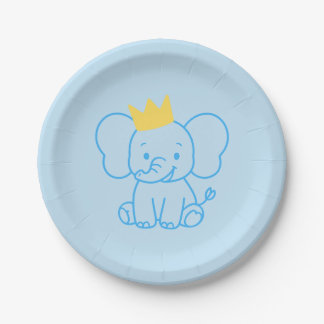 Platos de papel para Baby Shower del pequeño prínc