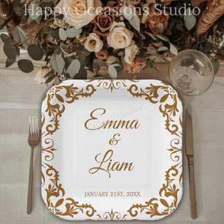 Platos de Papel para Boda Rústica Mexicana – Papel
