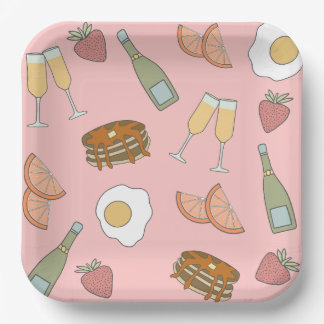 Platos de papel para Brunch y Bubbly