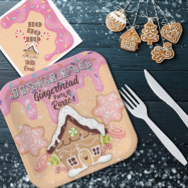Platos de Papel para Cena de Fiesta de Pan de Jeng