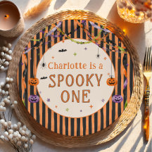 Platos de papel para cumpleaños 1º de Halloween Sp