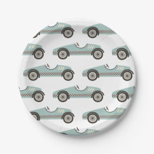 Platos de papel para cumpleaños de coche de carrer