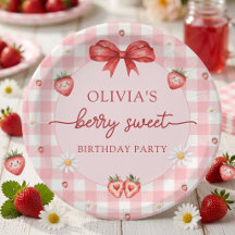 Platos de papel para cumpleaños de niña dulce Bow
