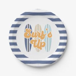 Platos de papel para cumpleaños en la playa de Sur