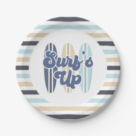 Platos de papel para cumpleaños en la playa de Sur