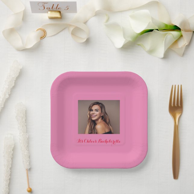 platos de papel para despedida de soltera (Boda)