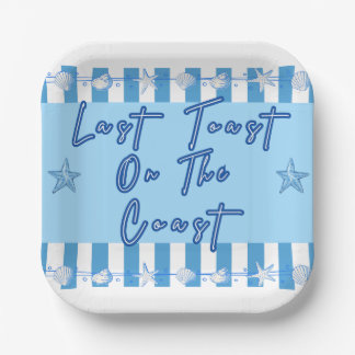 Platos de papel para despedida de soltera Last Toa