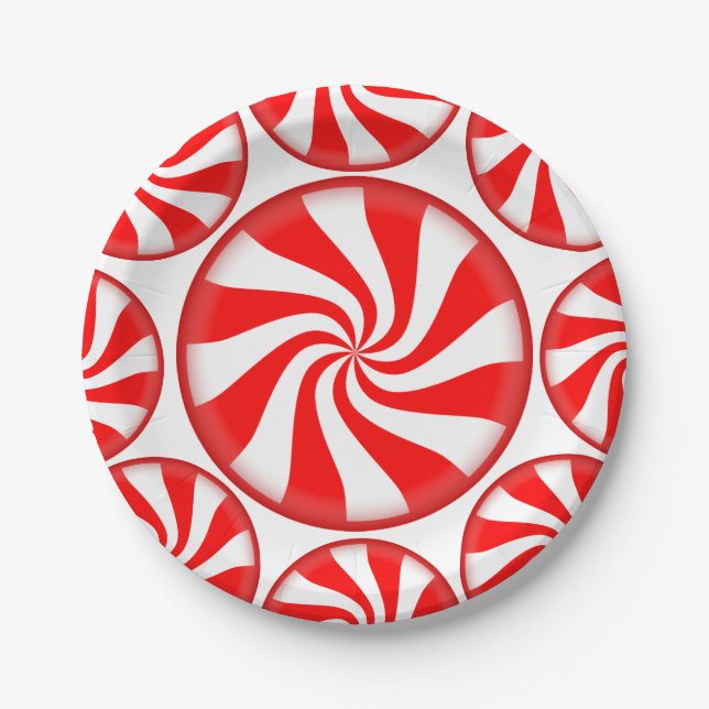 Platos de Papel para Dulces Navideños (Anverso)