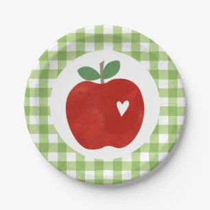 Platos de papel para el primer cumpleaños de la Ni
