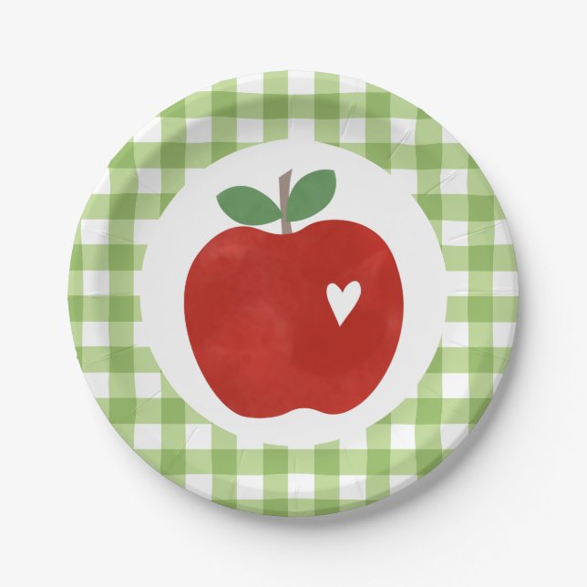 Platos de papel para el primer cumpleaños de la Ni (Anverso)