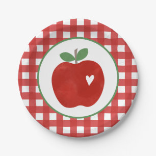 Platos de papel para el primer cumpleaños de la Ni
