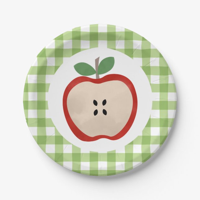 Platos de papel para el primer cumpleaños de la Ni (Anverso)
