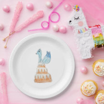 Platos de papel para el primer cumpleaños del Zorr