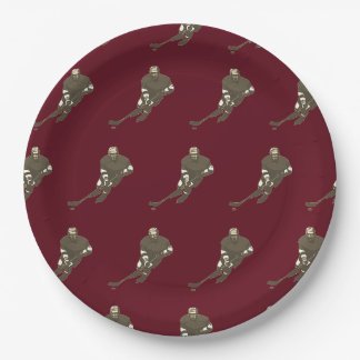 Platos de papel para equipo de hockey