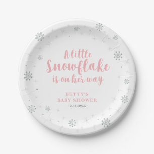 Platos de Papel para Fiesta de Bebé Nieve País de 