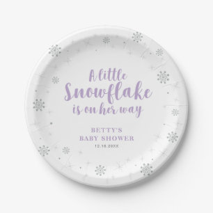 Platos de Papel para Fiesta de Bebé Nieve País de 