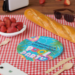 Platos de papel para fiesta de cumpleaños con tema