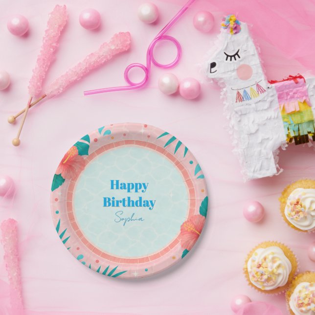 Platos de papel para fiesta de cumpleaños con temá (Fiesta)