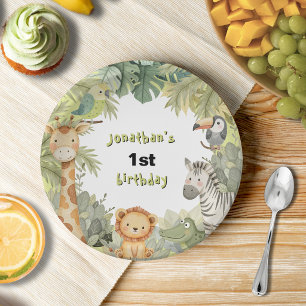 Platos de papel para fiesta de cumpleaños de anima
