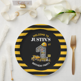 Platos de papel para fiesta de cumpleaños de Const