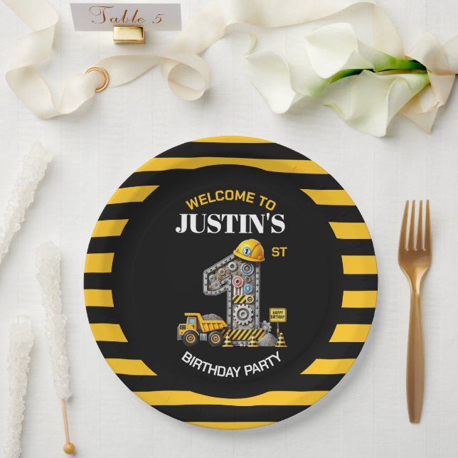 Platos de papel para fiesta de cumpleaños de Const (Boda)