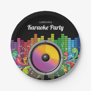 Platos de Papel para Fiesta de Cumpleaños de Karao