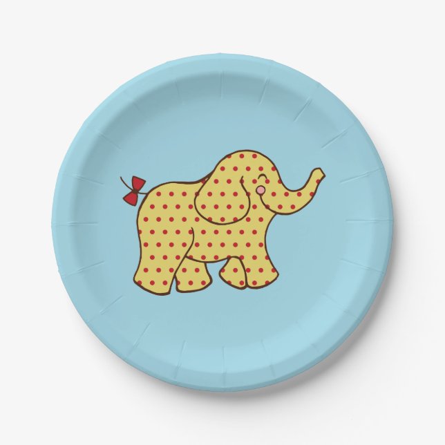 Platos de papel para fiesta de cumpleaños de niños (Anverso)