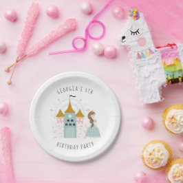 Platos de Papel para Fiesta de Cumpleaños de Princ