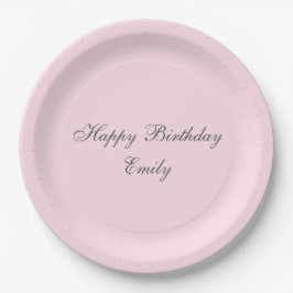 Platos de papel para fiesta de cumpleaños minimali