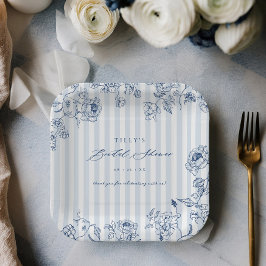 Platos de papel para fiesta de despedida de solter
