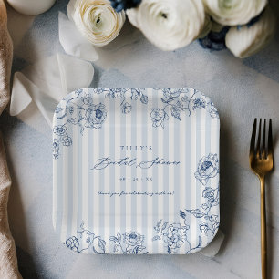 Platos de papel para fiesta de despedida de solter