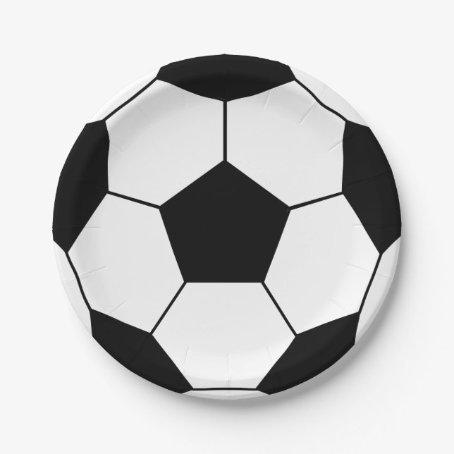 Platos de papel para fiesta de fútbol (Anverso)