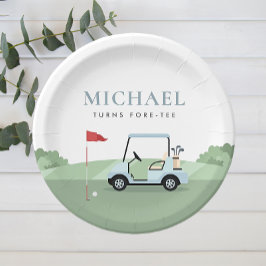 Platos de papel para fiesta de golf