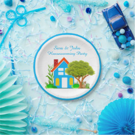 Platos de papel para fiesta de inauguración de mon