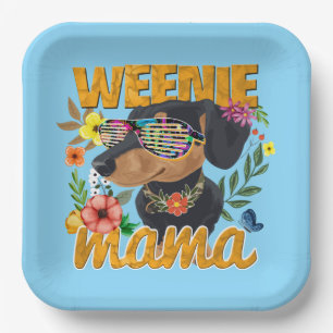 PLATOS DE PAPEL PARA FIESTA DE MAMÁ WEENIE