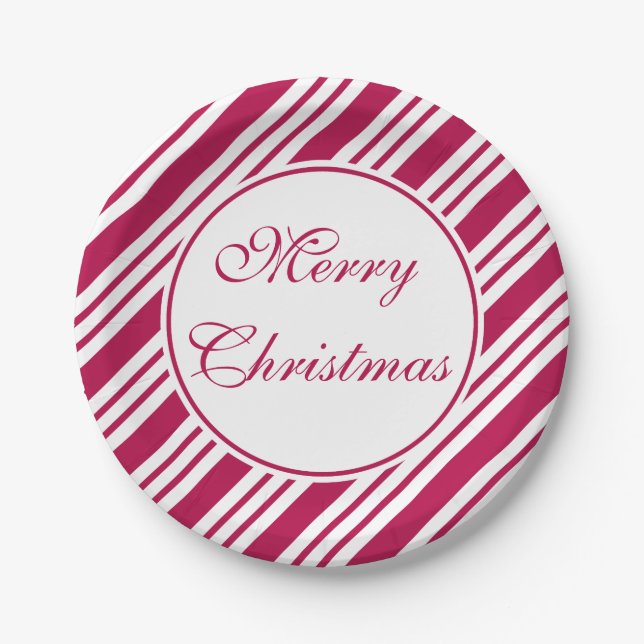 Platos de papel para fiesta de Navidad con caramel (Anverso)