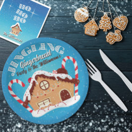 Platos de Papel para Fiesta de Pan de Jengibre que